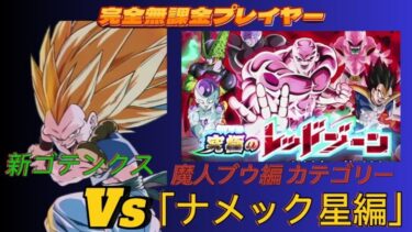 【Dragon Ball Z Dokkan Battle】無課金実況プレイヤー　１０周年　究極のレッドゾーン　孫悟空の軌跡編　Vs「ナメック星編」　魔人ブウ編カテゴリーで攻略　無課金者でも攻略可能