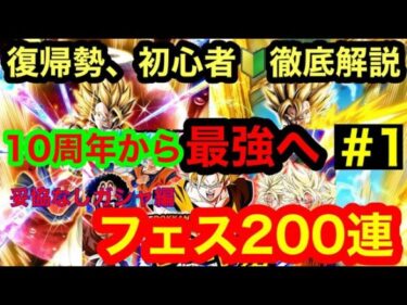 【ドッカンバトル  徹底解説0から最強 ドッカンフェス 200連 リセマラ 新規勢 世界一分かりやすい 地域最強プレイヤーへ道のり】 Re0から始めるドカバト生　 ベジット  ドカバト　ドラゴンボール