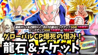 【ドッカンバトル 】混血トリオ目指してチケット＆龍石でグローバルCPの恨みはガシャで返せ！