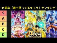 【ドッカンバトル】11周年『最も使ってるキャラクター』ランキング