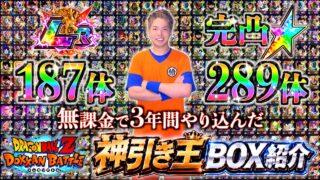 【ドッカンバトル】LR187体!? 無課金で3年間やり込んだ”神引き王”のBOXが宇宙最強すぎたwww【第3回BOX紹介】