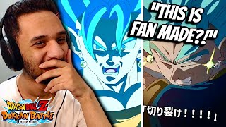 REACTING to The ULTIMATE Vegito Blue Fanmade Dokkan Battle Super Attack Animations! (INSANE)