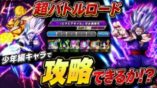 【ドッカンバトル】少年編キャラで「ピチピチギャル」カテゴリは攻略できるのか!?【超バトルロード】